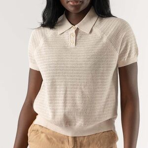 Alex Mill Zoe Polo in Ivory